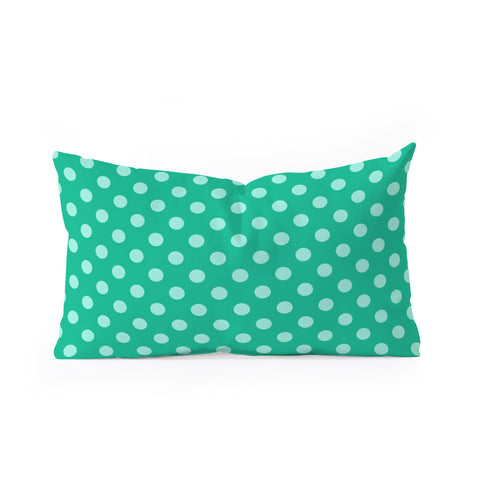 Leah Flores Minty Freshness Oblong Throw Pillow