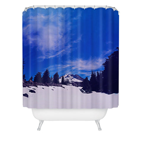 Leah Flores Mt Hood Shower Curtain