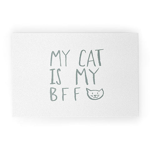 Leah Flores My Cat Is My BFF Welcome Mat