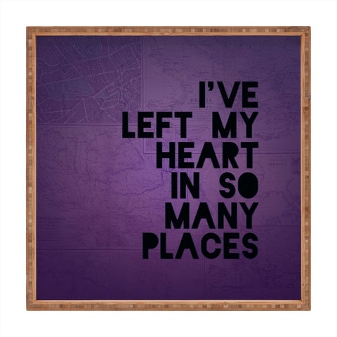 Leah Flores My Heart Square Tray