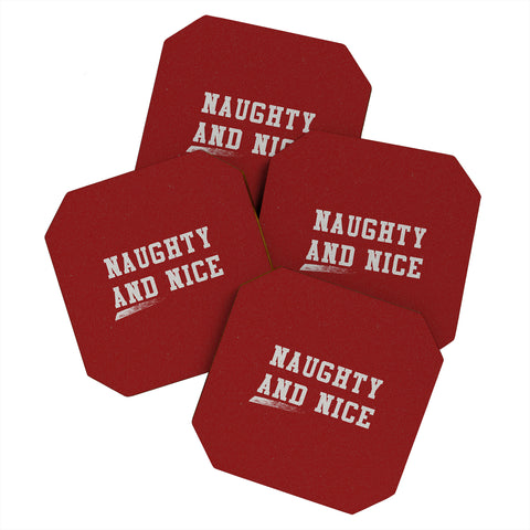 Leah Flores Naughty and Nice Coaster Set