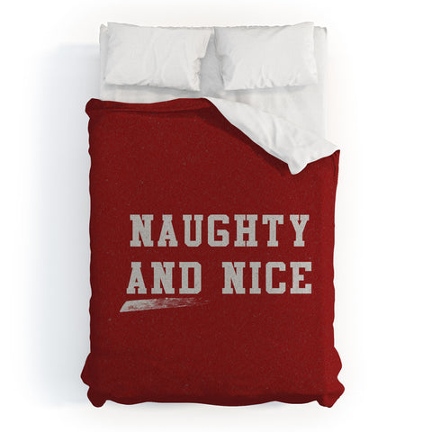 Leah Flores Naughty and Nice Duvet Cover