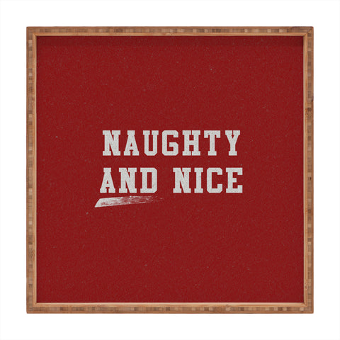 Leah Flores Naughty and Nice Square Tray