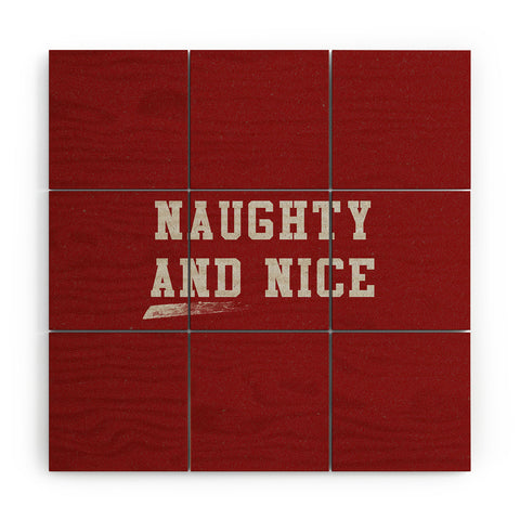 Leah Flores Naughty and Nice Wood Wall Mural