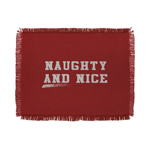 Leah Flores Naughty and Nice Throw Blanket