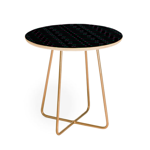 Leah Flores Neon Warrior Round Side Table