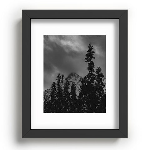 Leah Flores North Cascade Mountain Blizzard Recessed Framing Rectangle