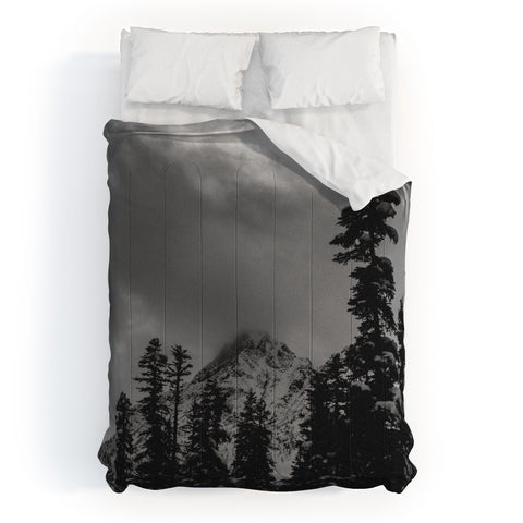 Leah Flores North Cascade Mountain Blizzard Comforter