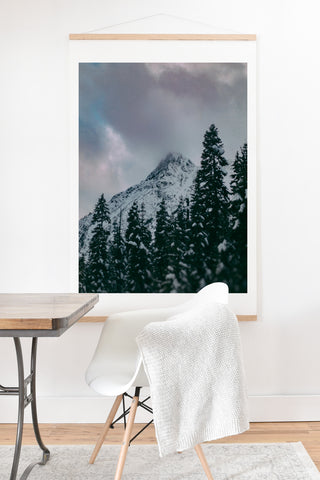 Leah Flores North Cascade Winter Art Print And Hanger