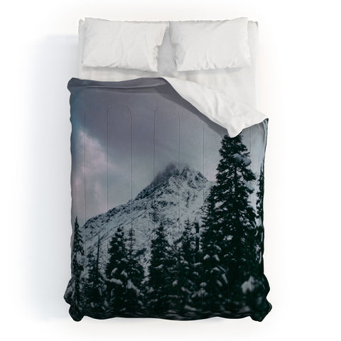 Leah Flores North Cascade Winter Comforter