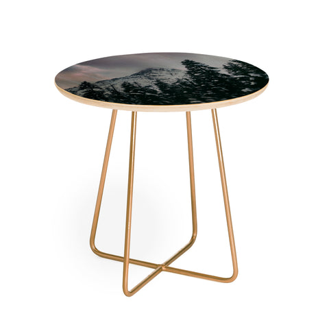 Leah Flores North Cascade Winter Round Side Table