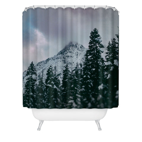 Leah Flores North Cascade Winter Shower Curtain