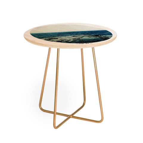 Leah Flores Ocean Blue Round Side Table