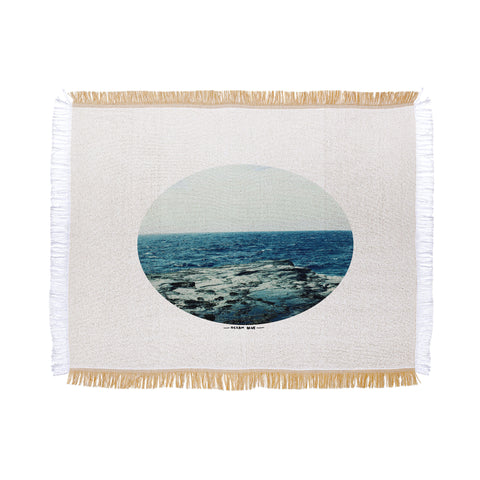 Leah Flores Ocean Blue Throw Blanket