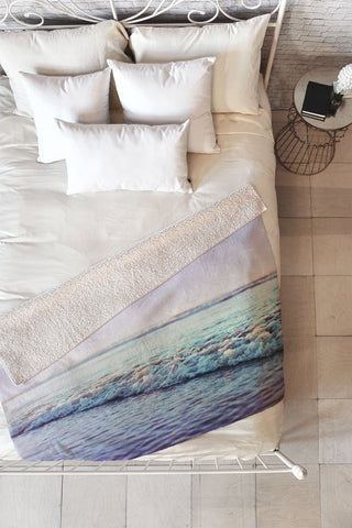 Leah Flores Ocean Dreamer Fleece Throw Blanket