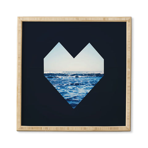 Leah Flores Ocean Heart Framed Wall Art