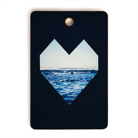 Leah Flores Ocean Heart Cutting Board Rectangle