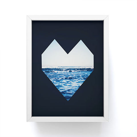 Leah Flores Ocean Heart Framed Mini Art Print