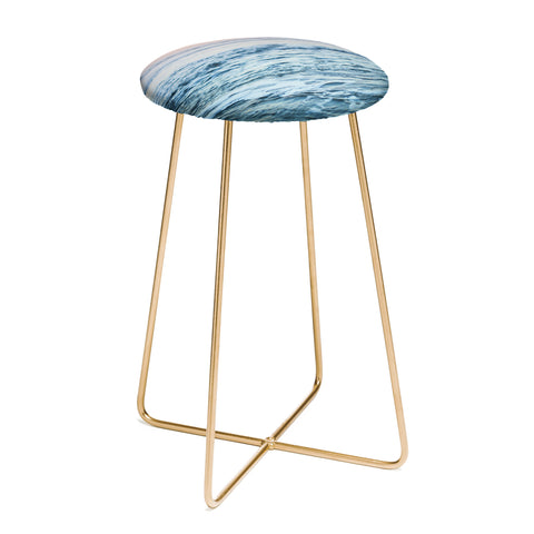 Leah Flores Pacific Ocean Waves Counter Stool