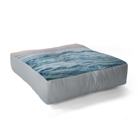 Leah Flores Pacific Ocean Waves Floor Pillow Square