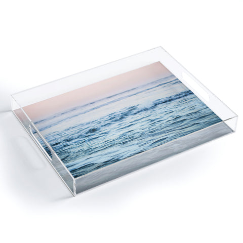 Leah Flores Pacific Ocean Waves Acrylic Tray