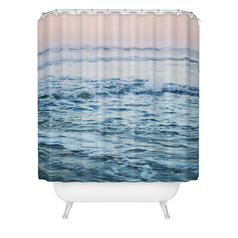 Leah Flores Pacific Ocean Waves Shower Curtain