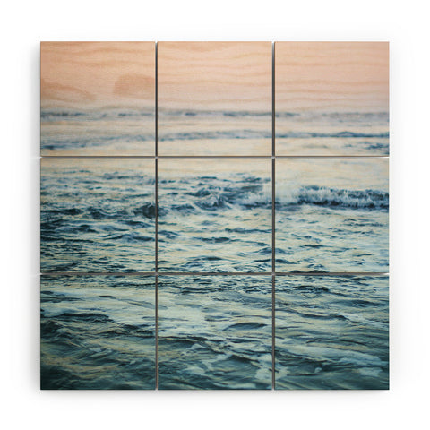 Leah Flores Pacific Ocean Waves Wood Wall Mural