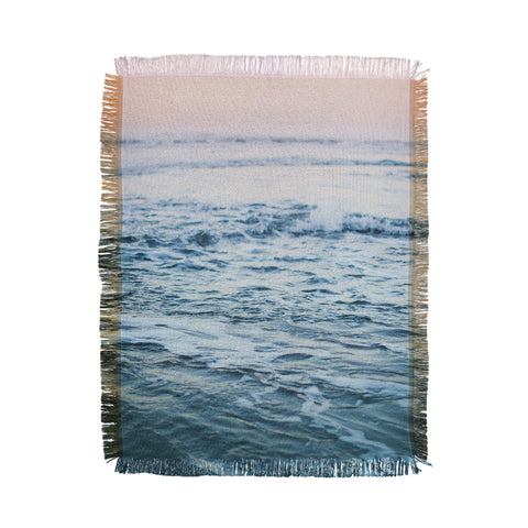 Leah Flores Pacific Ocean Waves Throw Blanket