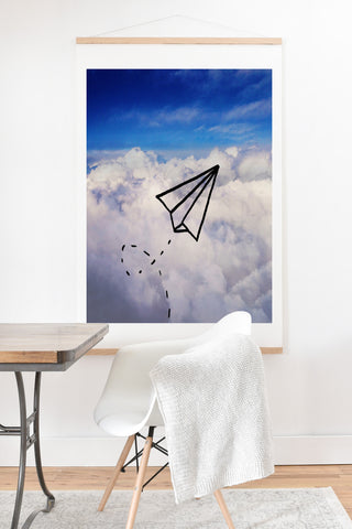 Leah Flores Paper Plane Art Print And Hanger