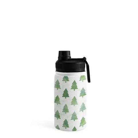 Leah Flores Pine Tree Forest Pattern Water Bottle