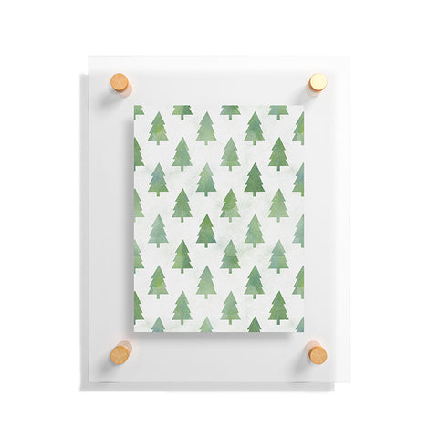 Leah Flores Pine Tree Forest Pattern Floating Acrylic Print
