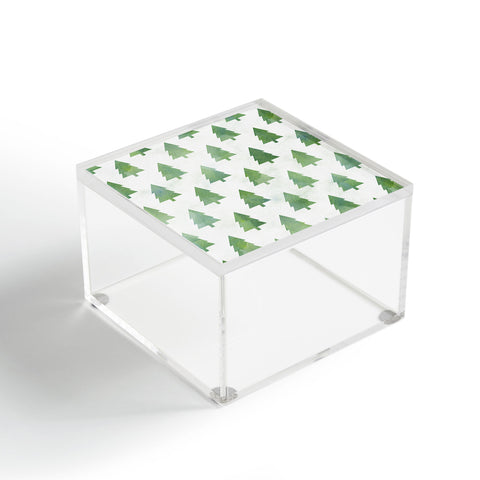 Leah Flores Pine Tree Forest Pattern Acrylic Box