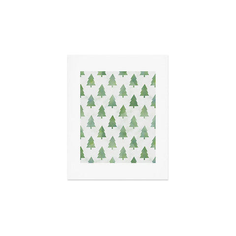 Leah Flores Pine Tree Forest Pattern Art Print