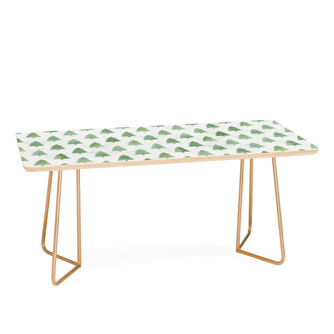 Leah Flores Pine Tree Forest Pattern Coffee Table