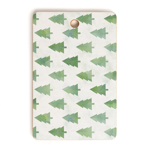 Leah Flores Pine Tree Forest Pattern Cutting Board Rectangle