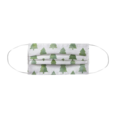 Leah Flores Pine Tree Forest Pattern Face Mask