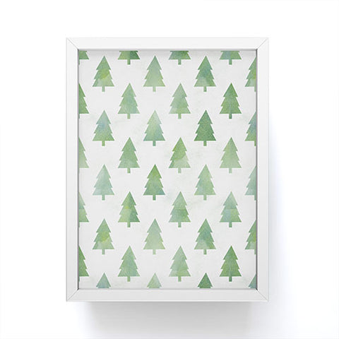 Leah Flores Pine Tree Forest Pattern Framed Mini Art Print