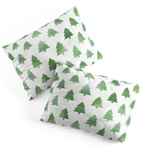 Leah Flores Pine Tree Forest Pattern Pillow Shams