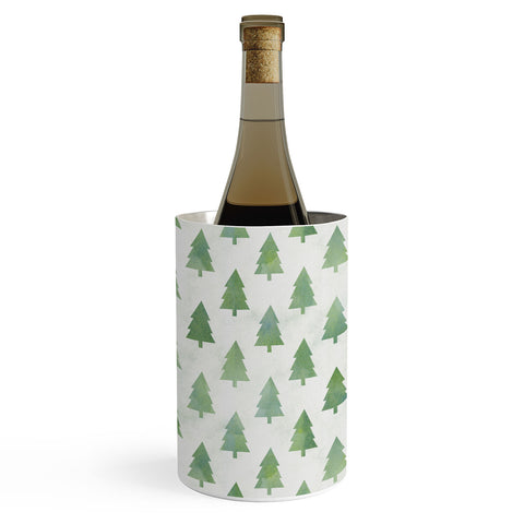 Leah Flores Pine Tree Forest Pattern Wine Chiller
