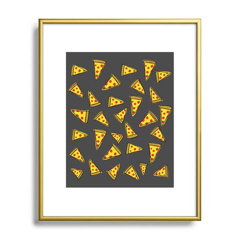 Leah Flores Pizza Party Metal Framed Art Print