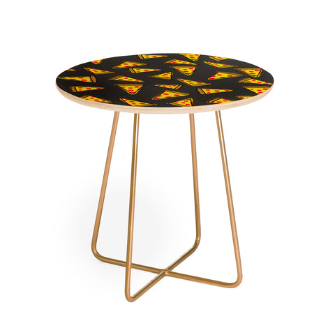 Leah Flores Pizza Party Round Side Table