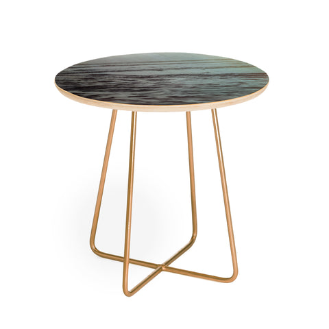 Leah Flores Polaroid Waves Round Side Table