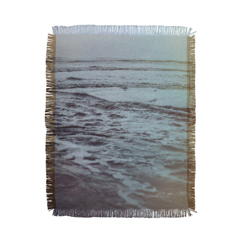 Leah Flores Polaroid Waves Throw Blanket