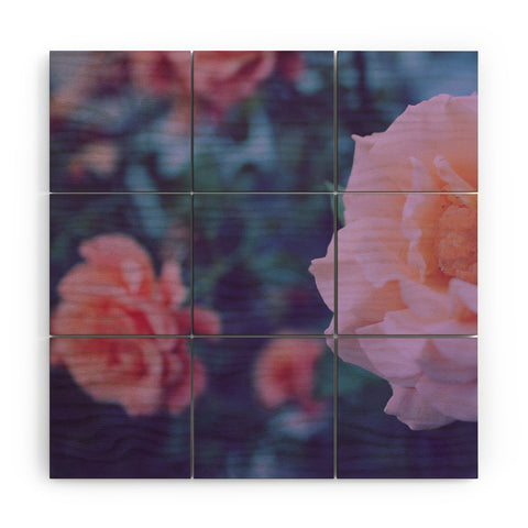 Leah Flores Pretty Floral Wood Wall Mural