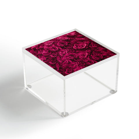 Leah Flores Pretty Pink Roses Acrylic Box