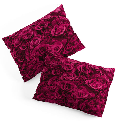 Leah Flores Pretty Pink Roses Pillow Shams