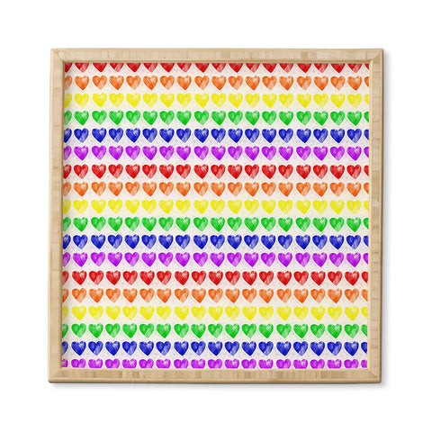 Leah Flores Rainbow Happiness Love Explosion Framed Wall Art