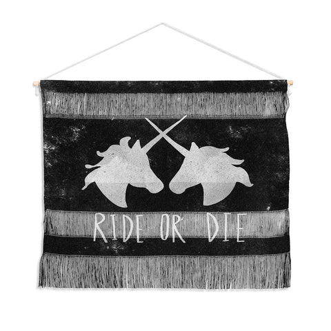 Leah Flores Ride or Die Unicorns Wall Hanging Landscape