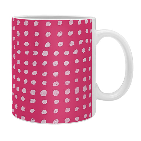 Leah Flores Rose Scribble Dots Coffee Mug