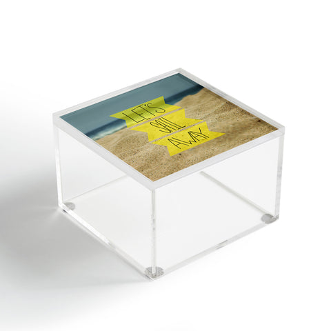 Leah Flores Sail Away Beach Acrylic Box